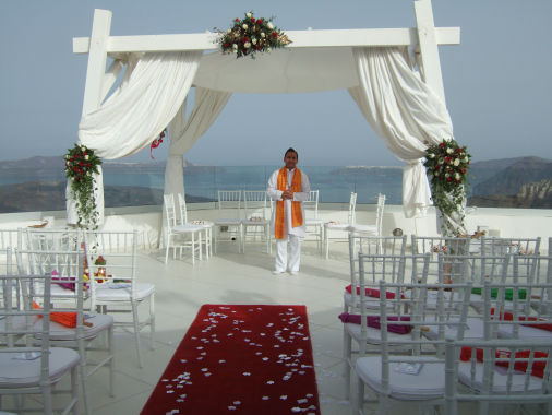 Hindu Priest at wedding destination