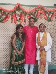 hindu priest - Mandap ropan-Hindu pandit Ketul joshi