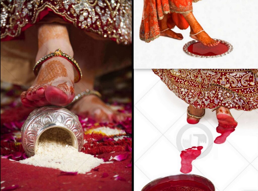 GrihaPravesha - post Hindu wedding ceremony