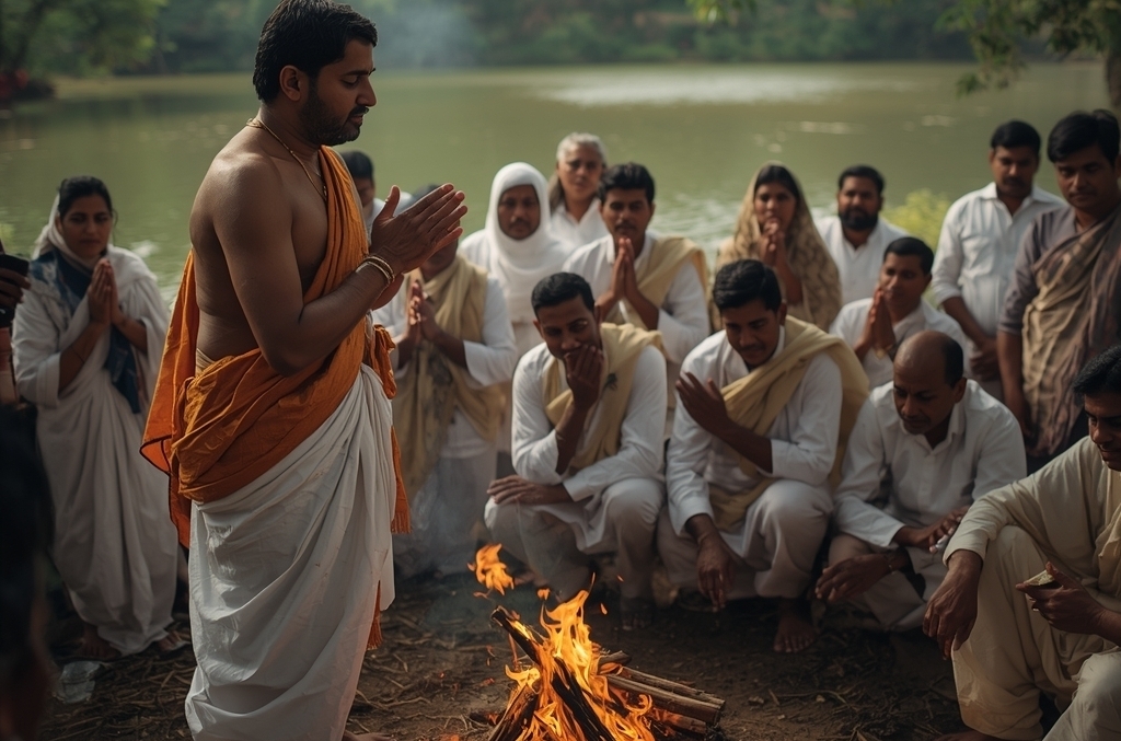 Performing Antyesti (Last Rites) in the UK: Hindu Priest Guidance and Support - hindu priest uk - hindu priest for funeral - hindu priest london