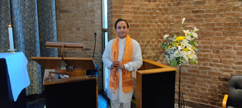 Pind daan ceremony performed during Hindu funeral rites 13 days in the UK.