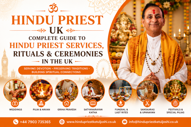 Hindu Priest UK performing traditional Hindu rituals and ceremonies
